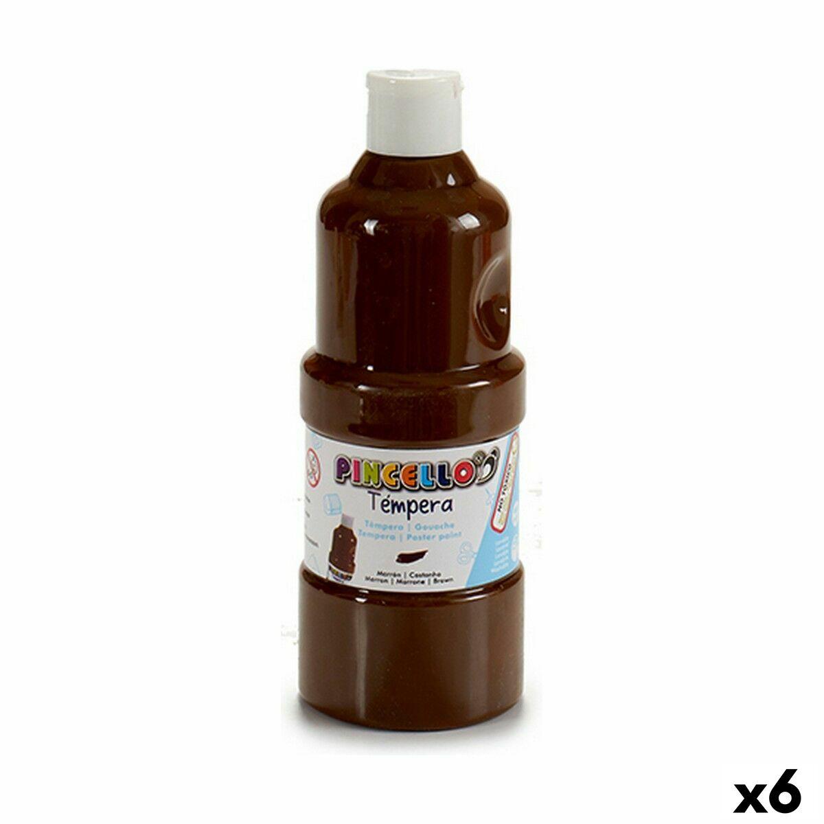 Tempera maling - Brun 400 ml (6 stk.)