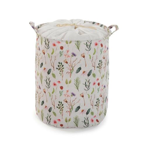 Vasketøjskurv Versa Cvetlice Polyester Tekstil (38 x 48 x 38 cm)