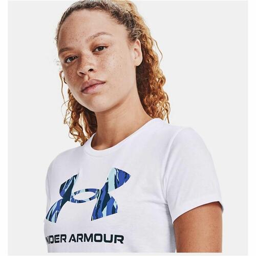 Kortærmet T-shirt til Kvinder Under Armour Graphic Hvid M
