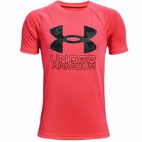 Kortærmet T-shirt til Børn Under Armour Tech Hybrid Rød L