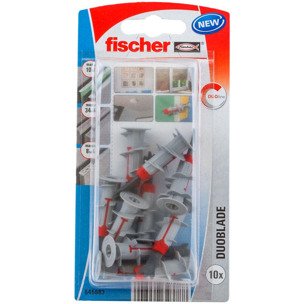 Rawlplugs Fischer Duoblade Nylon Plastik (10 enheder)