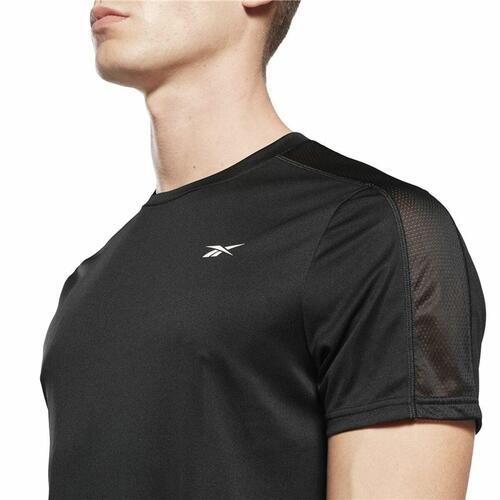 Kortærmet T-shirt til Mænd Reebok Workout Ready Tech Sort L