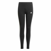 Sport leggings til børn Adidas Essentials 3 Stripes Sort 9-10 år