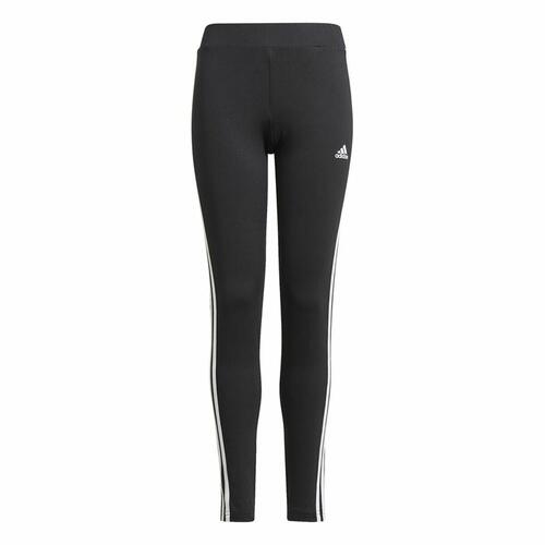 Sport leggings til børn Adidas Design 2 Move 3 Stripes Sort 6-7 år