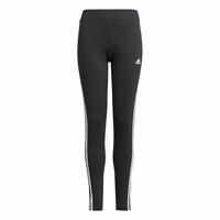 Sport leggings til børn Adidas Design 2 Move 3 Stripes Sort 5-6 år
