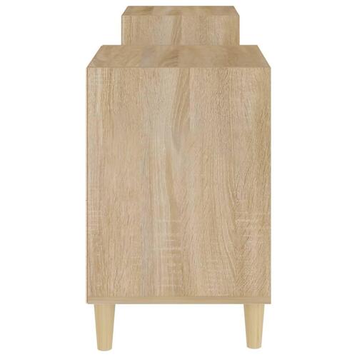 Tv-bord 160x35x55 cm konstrueret træ sonoma-eg