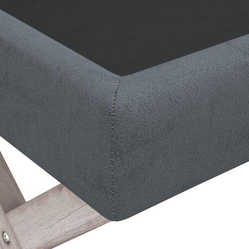 Opbevaringsskammel 45x45x49 cm velour mørkegrå