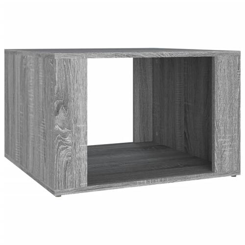 Sengebord 57x55x36 cm konstrueret træ grå sonoma-eg