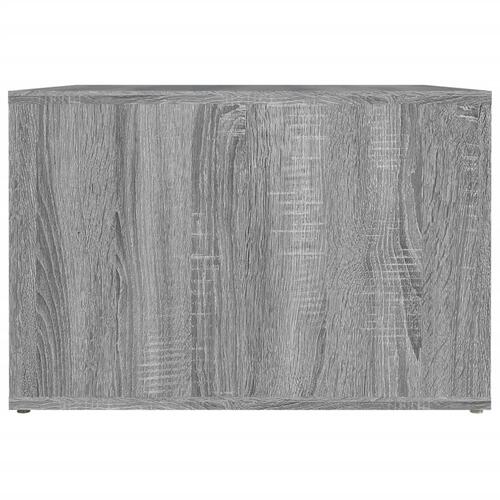 Sengebord 57x55x36 cm konstrueret træ grå sonoma-eg