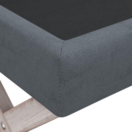 Opbevaringsskammel 110x45x49 cm velour mørkegrå