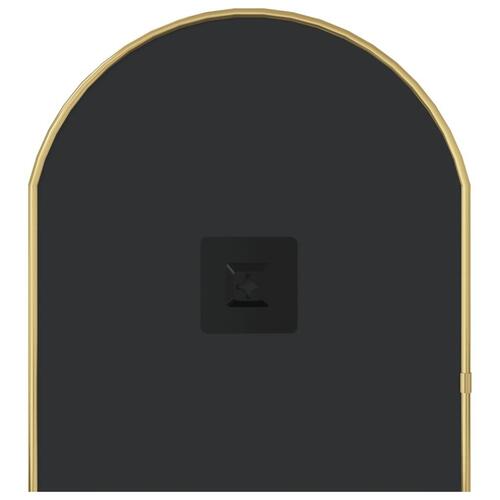 Vægspejl 70x30 cm oval guldfarvet
