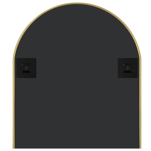 Vægspejl 100x45 cm oval guldfarvet