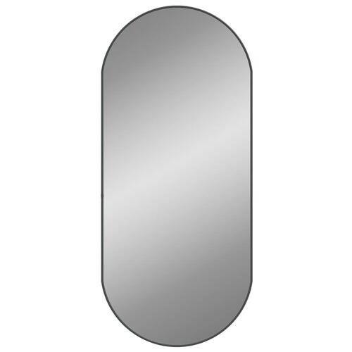 Vægspejl 100x45 cm oval sort