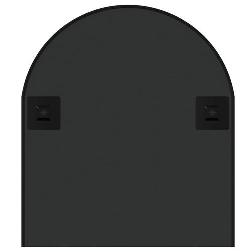 Vægspejl 100x45 cm oval sort