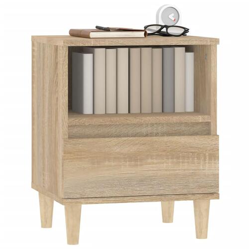 Sengebord 40x35x50 cm sonoma-eg
