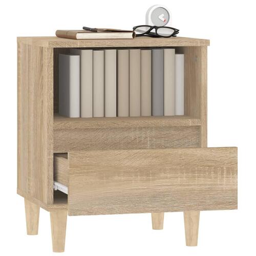 Sengebord 40x35x50 cm sonoma-eg