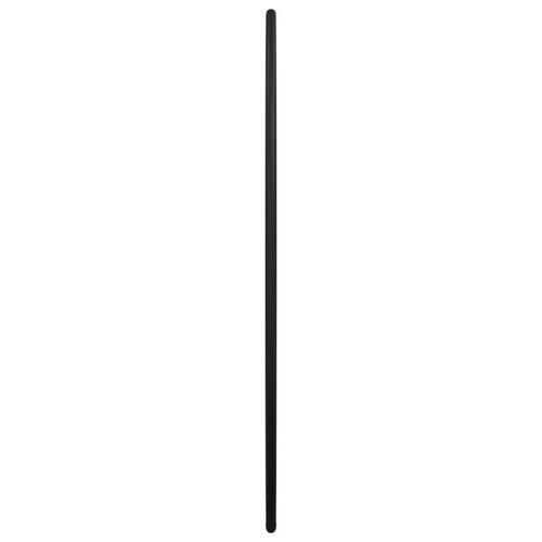 Vægspejl Ø 40 cm rundt sort