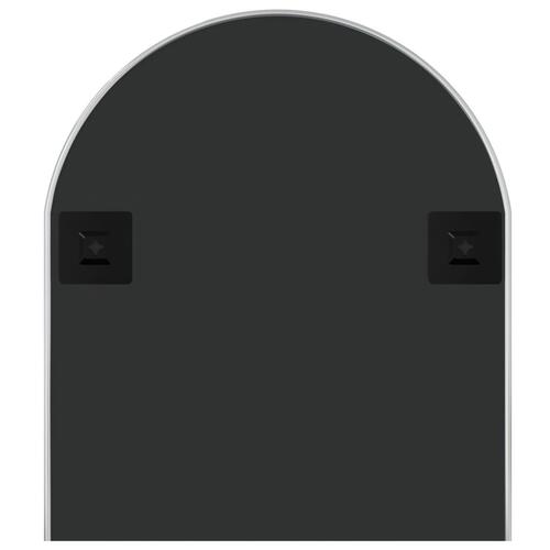 Vægspejl 100x45 cm oval sølvfarvet