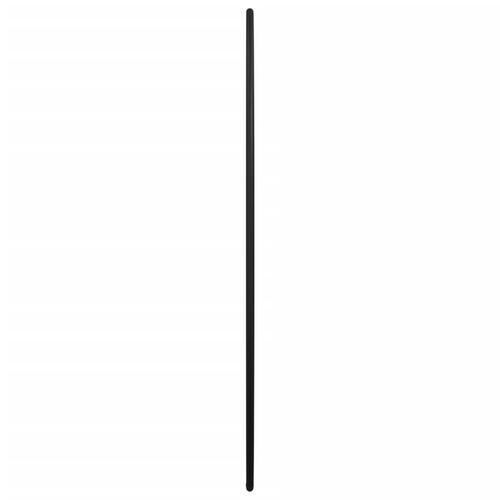 Vægspejl Ø 50 cm rundt sort
