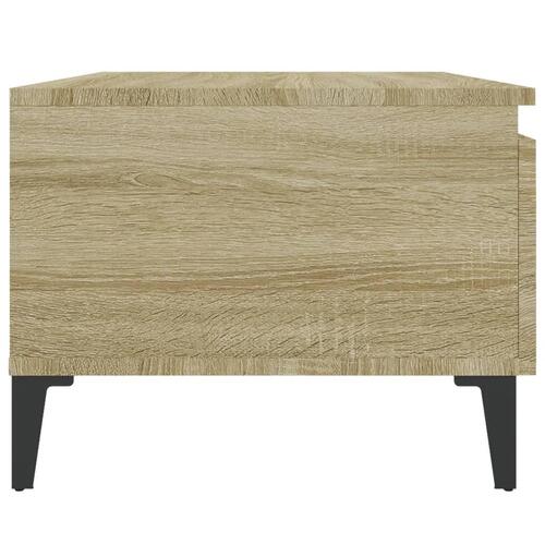 Sidebord 50x46x35 cm konstrueret træ sonoma-eg