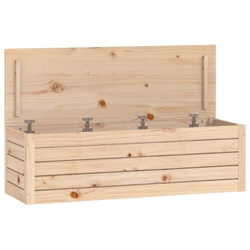Opbevaringskasse 109x36,5x33 cm massivt fyrretræ