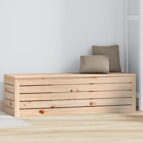 Opbevaringskasse 109x36,5x33 cm massivt fyrretræ