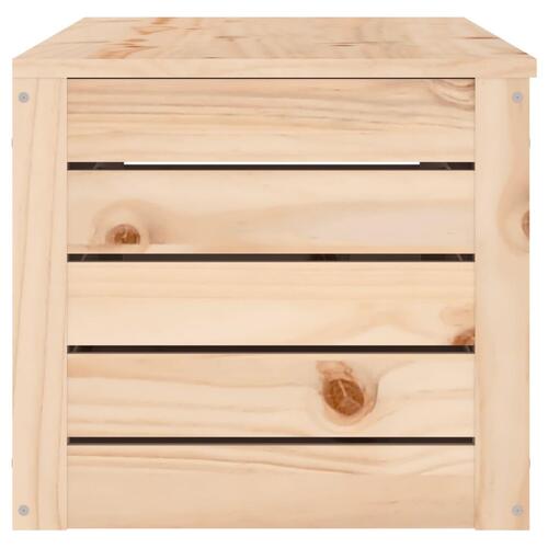 Opbevaringskasse 109x36,5x33 cm massivt fyrretræ