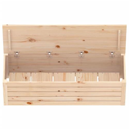 Opbevaringskasse 109x36,5x33 cm massivt fyrretræ