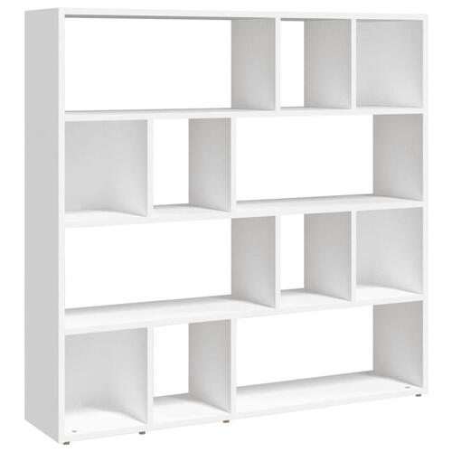 Bogreol/rumdeler 105x24x102 cm hvid