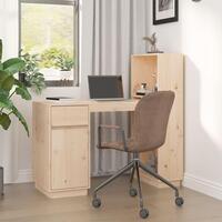 Skrivebord 110x53x117 cm massivt fyrretræ