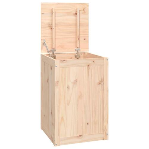 Vasketøjskurv 44x44x66 cm massivt fyrretræ