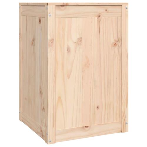 Vasketøjskurv 44x44x66 cm massivt fyrretræ
