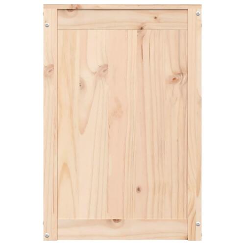 Vasketøjskurv 44x44x66 cm massivt fyrretræ