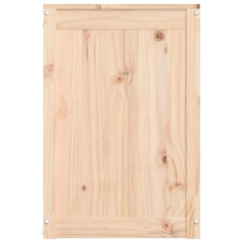 Vasketøjskurv 44x44x66 cm massivt fyrretræ