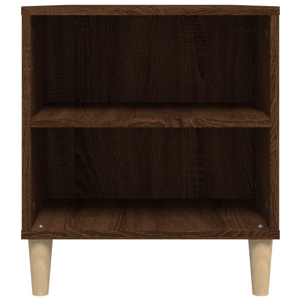 Tv-bord 102x44,5x50 cm konstrueret træ brun egetræsfarve