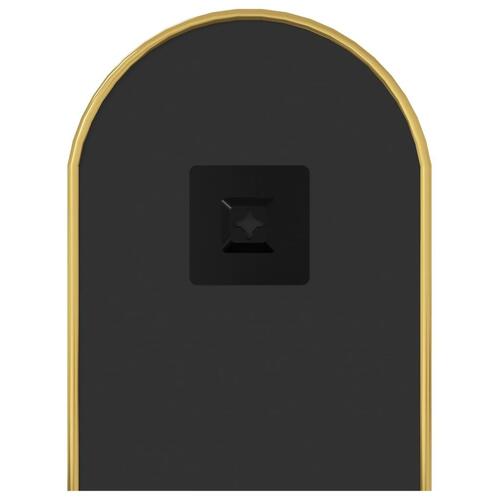 Vægspejl 50x20 cm oval guldfarvet