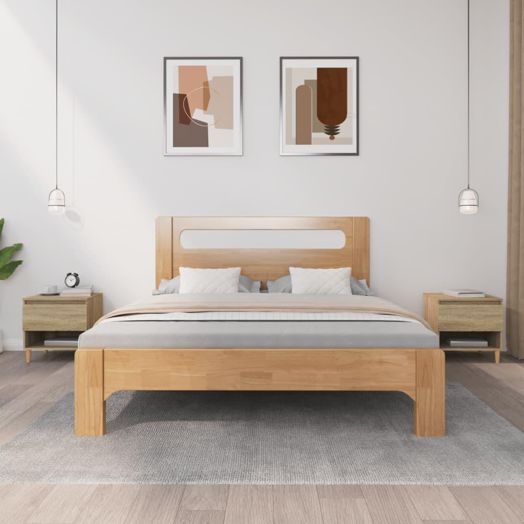 Sengeborde 2 stk. 50x46x50 cm konstrueret træ sonoma egetræ