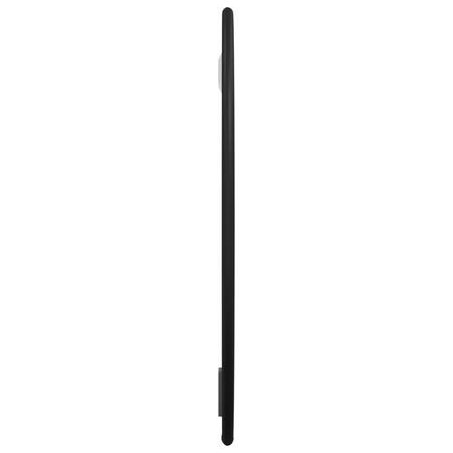 Vægspejl Ø 30 cm rundt sort