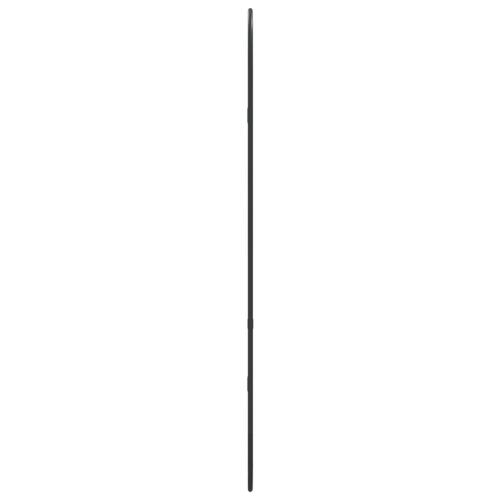 Vægspejl 80x35 cm oval sort