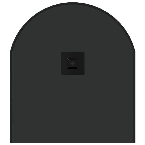 Vægspejl 80x35 cm oval sort