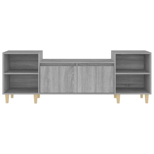 Tv-bord 160x35x55 cm konstrueret træ grå sonoma-eg
