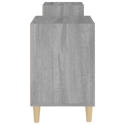 Tv-bord 160x35x55 cm konstrueret træ grå sonoma-eg