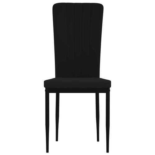 Spisebordsstole 4 stk. velour sort