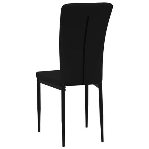 Spisebordsstole 4 stk. velour sort