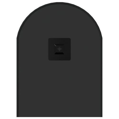 Vægspejl 60x25 cm oval sort