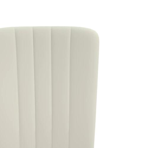 Spisebordsstole 4 stk. velour cremefarvet
