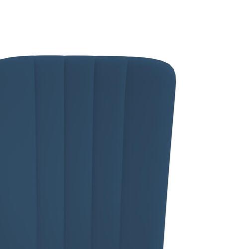 Spisebordsstole 4 stk. velour blå
