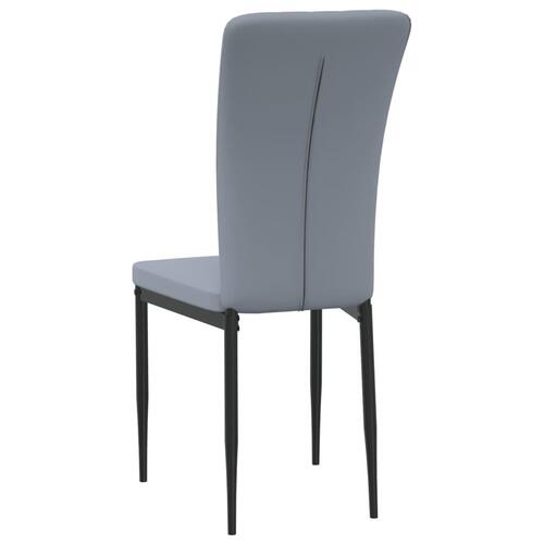 Spisebordsstole 4 stk. velour lysegrå