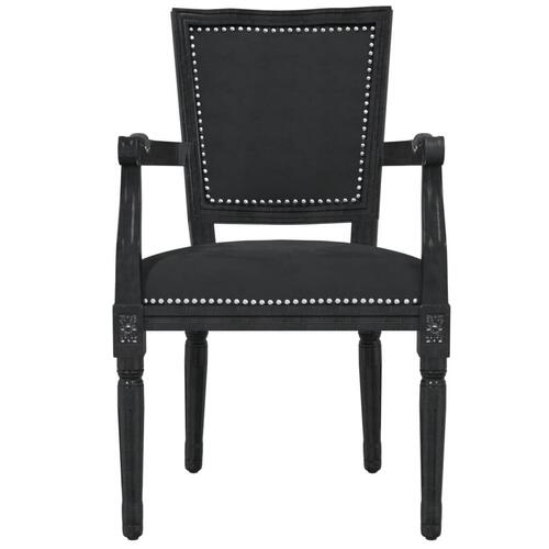 Spisebordsstol velour sort