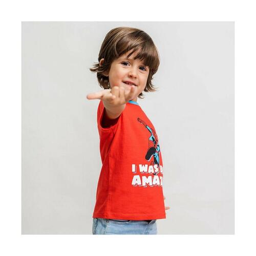 Kortærmet T-shirt Spider-Man Rød 36 måneder